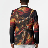 Trinbago Knight Riders Cricket Blazer Trinidad and Tobago Fiery Knight Warrior Bat Flame