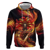 Trinbago Knight Riders Cricket Hoodie Trinidad and Tobago Fiery Knight Warrior Bat Flame