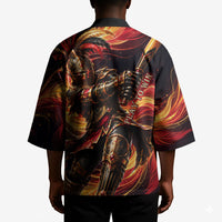 Trinbago Knight Riders Cricket Kimono Trinidad and Tobago Fiery Knight Warrior Bat Flame