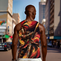 Trinbago Knight Riders Cricket Men Tank Top Trinidad and Tobago Fiery Knight Warrior Bat Flame