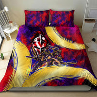 Trinbago Knight Riders Cricket Bedding Set Trinidad and Tobago Unleash The Knight Brush Stroke