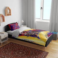 Trinbago Knight Riders Cricket Bedding Set Trinidad and Tobago Unleash The Knight Brush Stroke