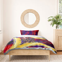Trinbago Knight Riders Cricket Bedding Set Trinidad and Tobago Unleash The Knight Brush Stroke