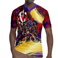 Trinbago Knight Riders Cricket Rugby Jersey Trinidad and Tobago Unleash The Knight Brush Stroke