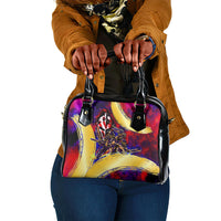 Trinbago Knight Riders Cricket Shoulder Handbag Trinidad and Tobago Unleash The Knight Brush Stroke