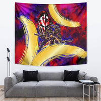 Trinbago Knight Riders Cricket Tapestry Trinidad and Tobago Unleash The Knight Brush Stroke