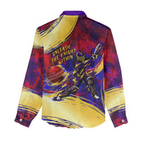 Trinbago Knight Riders Cricket Women Casual Shirt Trinidad and Tobago Unleash The Knight Brush Stroke