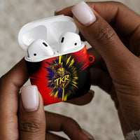 Trinidad and Tobago Cricket AirPods Case Trinbago Knight Riders - Ride Or Die Comic Halftone