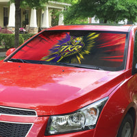 Trinidad and Tobago Cricket Auto Sun Shade Trinbago Knight Riders - Ride Or Die Comic Halftone