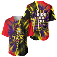 Trinidad and Tobago Cricket Baseball Jersey Trinbago Knight Riders - Ride Or Die Comic Halftone