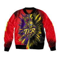 Trinidad and Tobago Cricket Bomber Jacket Trinbago Knight Riders - Ride Or Die Comic Halftone
