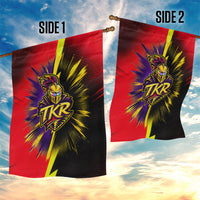 Trinidad and Tobago Cricket Garden Flag Trinbago Knight Riders - Ride Or Die Comic Halftone