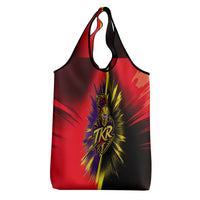 Trinidad and Tobago Cricket Grocery Bag Trinbago Knight Riders - Ride Or Die Comic Halftone