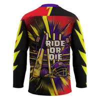 Trinidad and Tobago Cricket Hockey Jersey Trinbago Knight Riders - Ride Or Die Comic Halftone