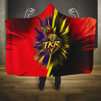 Trinidad and Tobago Cricket Hooded Blanket Trinbago Knight Riders - Ride Or Die Comic Halftone