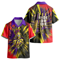 Trinidad and Tobago Cricket Kid Hawaiian Shirt Trinbago Knight Riders - Ride Or Die Comic Halftone