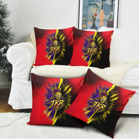 Trinidad and Tobago Cricket Pillow Cover Trinbago Knight Riders - Ride Or Die Comic Halftone