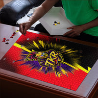 Trinidad and Tobago Cricket Puzzle Trinbago Knight Riders - Ride Or Die Comic Halftone