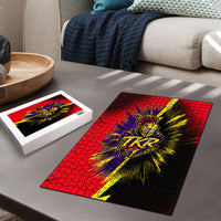 Trinidad and Tobago Cricket Puzzle Trinbago Knight Riders - Ride Or Die Comic Halftone