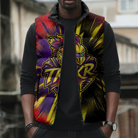 Trinidad and Tobago Cricket Sleeveless Puffer Jacket Trinbago Knight Riders - Ride Or Die Comic Halftone