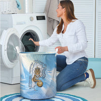 Argentina Football Land Of Champions Laundry Basket Halftone Dot Jaguar Mascot National Map