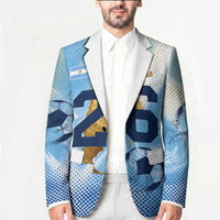 Argentina Football Land Of Champions Blazer Halftone Dot Jaguar Mascot National Map