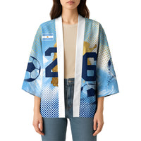 Argentina Football Land Of Champions Kimono Halftone Dot Jaguar Mascot National Map
