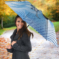 Argentina Football Land Of Champions Umbrella Halftone Dot Jaguar Mascot National Map