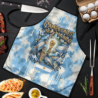 Argentina Football Campeones Del Mundo 2026 Apron Champions Soccer Flag Watercolor Paint Drips Trophy