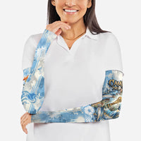 Argentina Football Campeones Del Mundo 2026 Arm Sleeves Champions Soccer Flag Watercolor Paint Drips Trophy