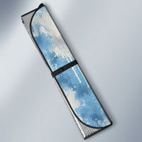 Argentina Football Campeones Del Mundo 2026 Auto Sun Shade Champions Soccer Flag Watercolor Paint Drips Trophy