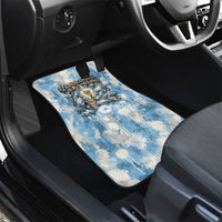 Argentina Football Campeones Del Mundo 2026 Car Mats Champions Soccer Flag Watercolor Paint Drips Trophy