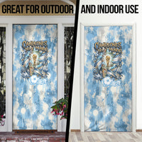 Argentina Football Campeones Del Mundo 2026 Door Cover Champions Soccer Flag Watercolor Paint Drips Trophy