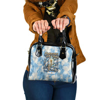 Argentina Football Campeones Del Mundo 2026 Shoulder Handbag Champions Soccer Flag Watercolor Paint Drips Trophy