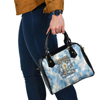 Argentina Football Campeones Del Mundo 2026 Shoulder Handbag Champions Soccer Flag Watercolor Paint Drips Trophy