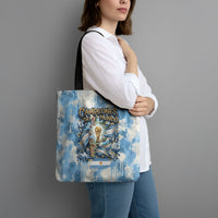 Argentina Football Campeones Del Mundo 2026 Tote Bag Champions Soccer Flag Watercolor Paint Drips Trophy