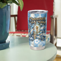 Argentina Football Campeones Del Mundo 2026 Tumbler Cup Champions Soccer Flag Watercolor Paint Drips Trophy