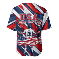 USA World Football Baseball Jersey One Team One Goal - Patriotic Bald Eagle Mascot Soccer