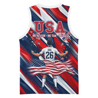 USA World Football Basketball Jersey One Team One Goal - Patriotic Bald Eagle Mascot Soccer