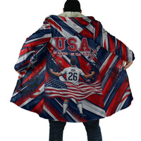 USA World Football Cloak One Team One Goal - Patriotic Bald Eagle Mascot Soccer