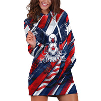 USA World Football Hoodie Dress One Team One Goal - Patriotic Bald Eagle Mascot Soccer