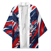 USA World Football Kimono One Team One Goal - Patriotic Bald Eagle Mascot Soccer
