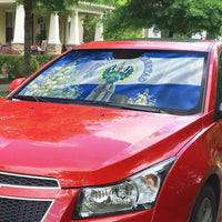 El Salvador Torogoz Bird Auto Sun Shade Divine Savior Monument Volcano Flor De Izote Art