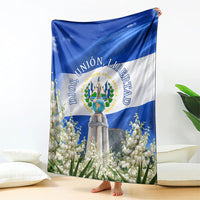 El Salvador Torogoz Bird Blanket Divine Savior Monument Volcano Flor De Izote Art