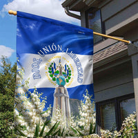 El Salvador Torogoz Bird Garden Flag Divine Savior Monument Volcano Flor De Izote Art