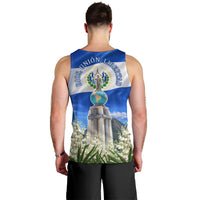 El Salvador Torogoz Bird Men Tank Top Divine Savior Monument Volcano Flor De Izote Art