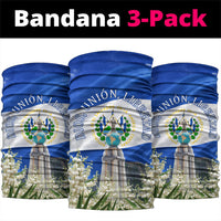 El Salvador Torogoz Bird Neck Gaiter Divine Savior Monument Volcano Flor De Izote Art