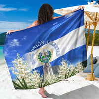 El Salvador Torogoz Bird Sarong Divine Savior Monument Volcano Flor De Izote Art
