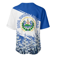 El Salvador Divine Savior Monument Baseball Jersey Flor De Izote Coat Of Arms Fighter Jets Art