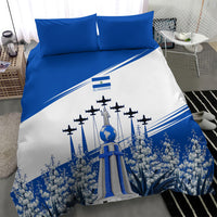 El Salvador Divine Savior Monument Bedding Set Flor De Izote Coat Of Arms Fighter Jets Art